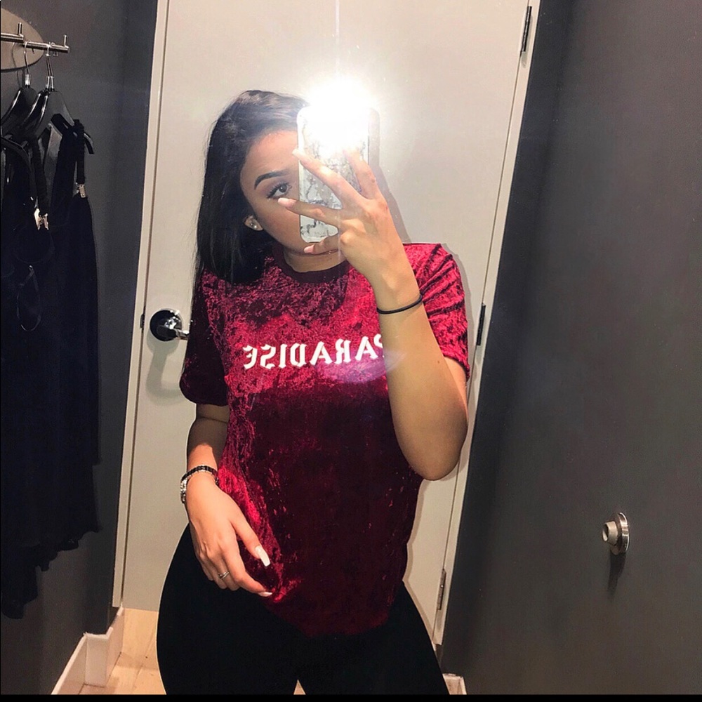 “Paradise” Velvet Tee